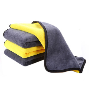 40x60cm, Double Side Microfiber Plush Car Drying Towel Super Absorbent Auto Detailing Towel
