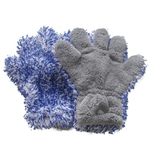Car Wash Cleaning Gloves, Plush Five-Finger Gloves, Microfiber High Density