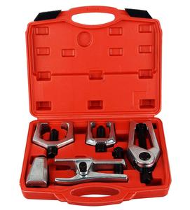 5pc Ball Joint Separator, Pitman Arm Puller, Tie Rod End Tool Set for Front End Service, Splitter Re