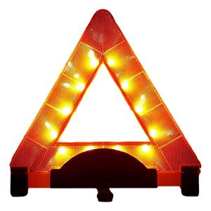 Durable and Reliable Roadside Emergency LED Reflective Orange Triangle